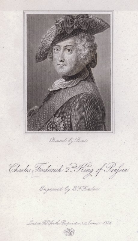 Friedrich der Große, König von Preußen (Gravur) von Antoine Pesne