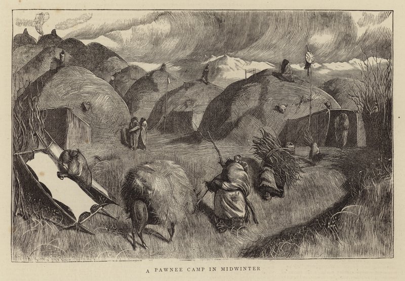 Ein Pawnee-Lager im Hochwinter von Arthur Boyd Houghton