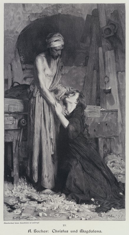 Christus und die Magdalena von Arthur Hacker