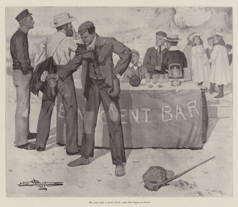 Die wohlwollende Bar, von E. Nesbit von Arthur Herbert Buckland
