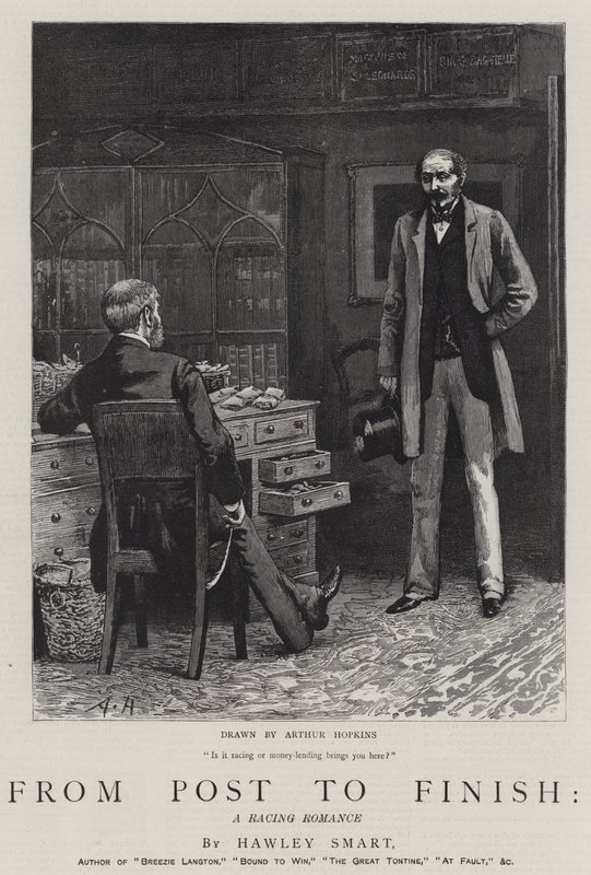 Von Post zu Ziel, eine Rennromanze von Arthur Hopkins