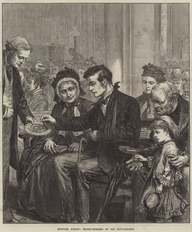 Krankenhaus-Sonntag, Dankopfer des Genesenden von Arthur Hopkins