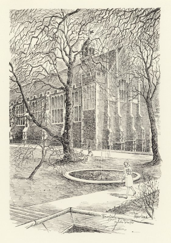 Fountain Court, Middle Temple von Arthur Moreland