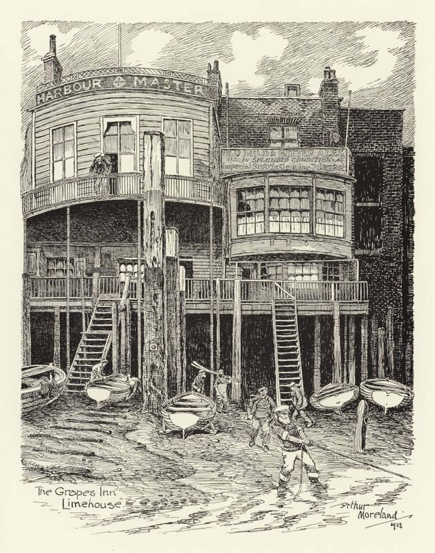 The Grapes Inn, Limehouse von Arthur Moreland