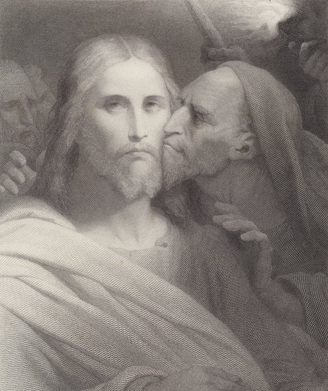 Der Kuss des Judas von Ary Scheffer