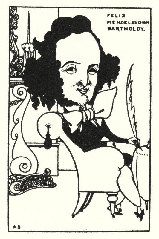 Felix Mendelssohn Bartholdy von Aubrey Beardsley