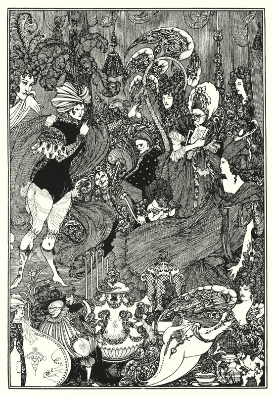 Die Höhle der Milz (Gravur) von Aubrey (after) Beardsley