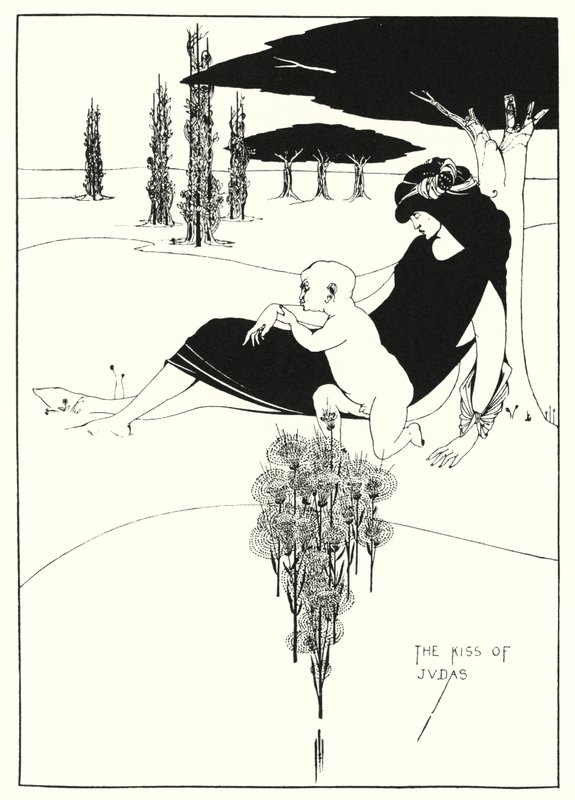 Der Kuss des Judas (Gravur) von Aubrey (after) Beardsley