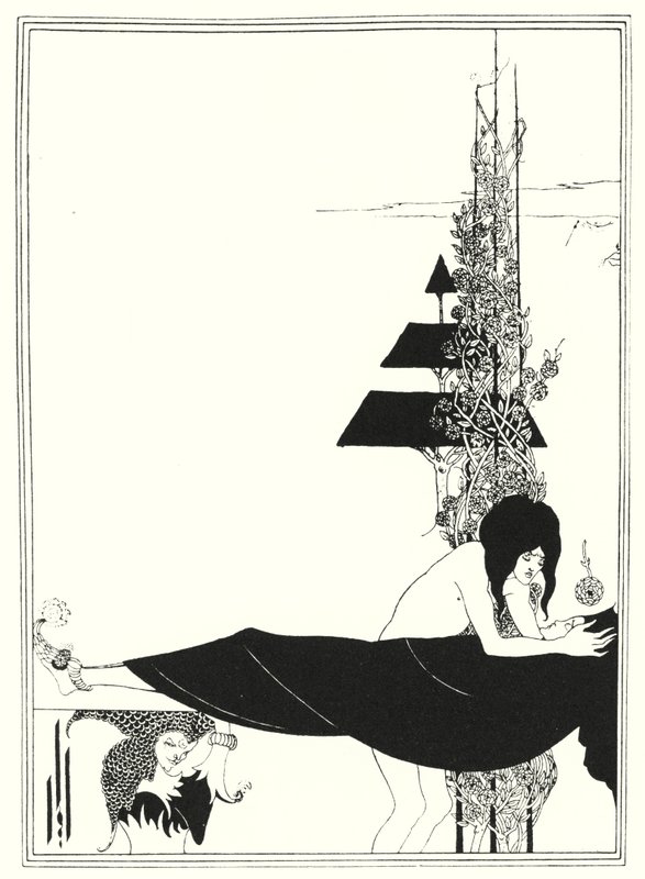 Die platonische Klage (Stich) von Aubrey (after) Beardsley
