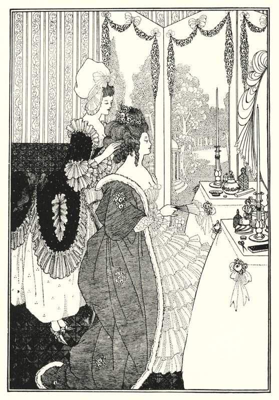 Die Toilette (Gravur) von Aubrey (after) Beardsley