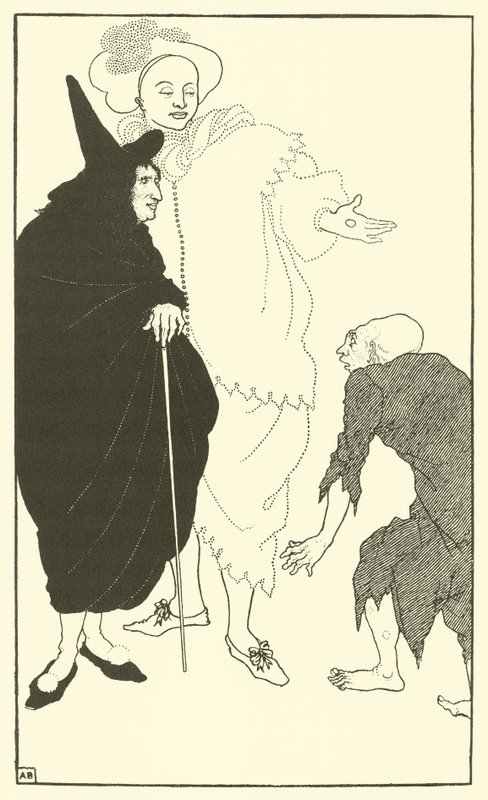Don Juan, Sganarelle und der Bettler von Aubrey Beardsley
