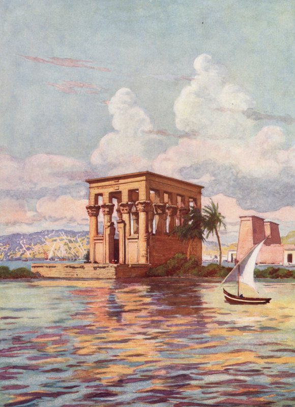 Auf der Insel Philae, Ägypten von Auguste Gerardin