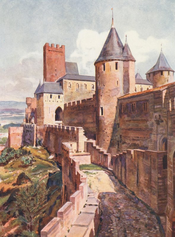 Frankreich: Die Stadt Carcassonne von Auguste Gerardin