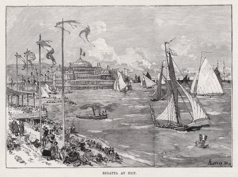Regatta in Nizza von Auguste Lepere