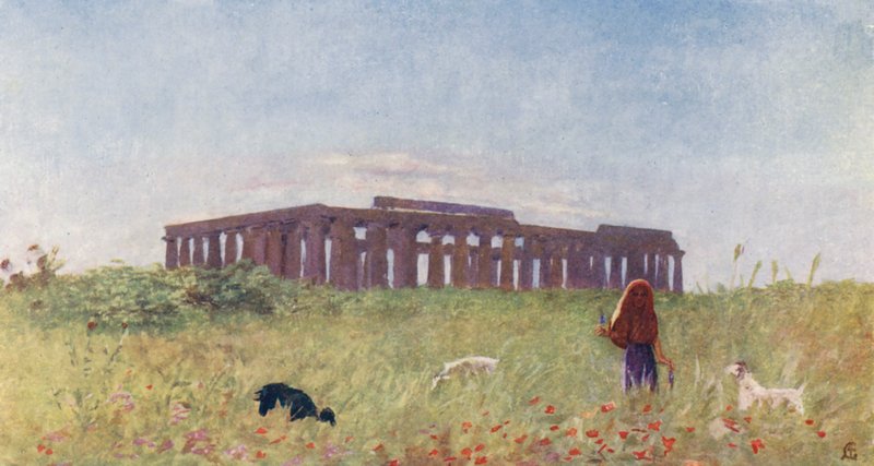 Basilika von Paestum von Augustine Fitzgerald