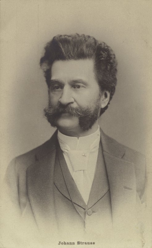 Porträt von Johann Strauss II von Austrian Photographer