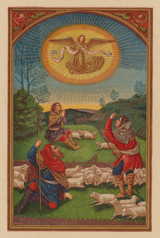 Ehre sei Gott in der Höhe (Chromolithographie) von Austrian School