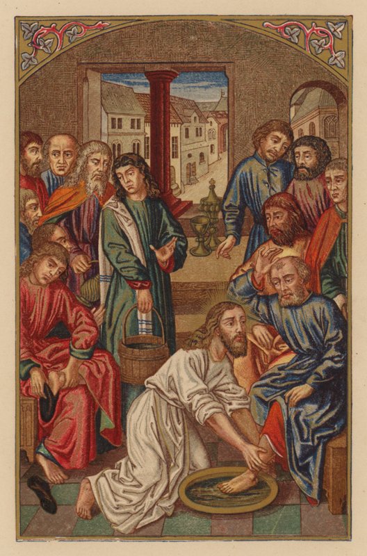 Jesus wäscht die Füße der Jünger von Austrian School