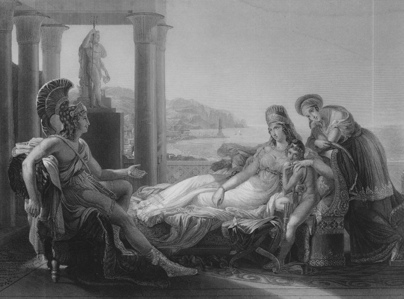 Aeneas und Dido von Baron Pierre Narcisse (after) Guerin