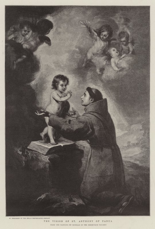 Die Vision des Heiligen Antonius von Padua von Bartolomé Esteban Murillo