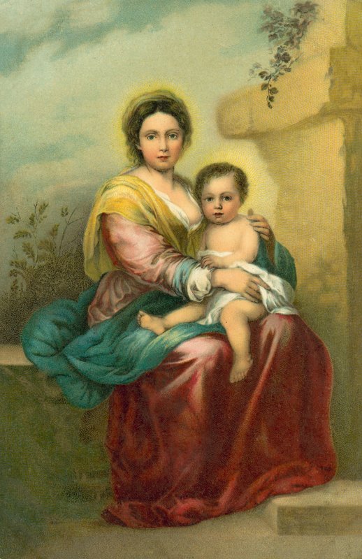 Die Jungfrau und das Kind von Bartolome Esteban (after) Murillo