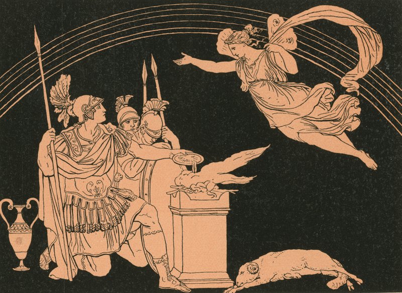 Iris erscheint Turnus von Bartolomeo Pinelli