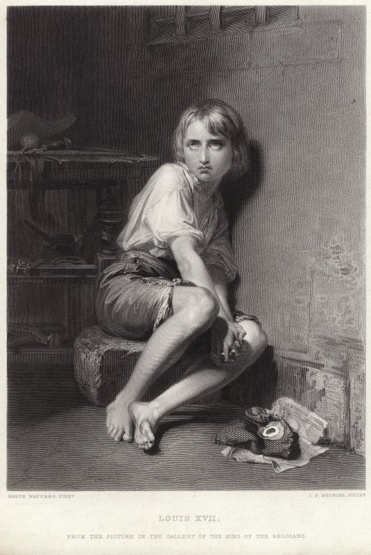 Ludwig XVII. im Tempel von Belgian School