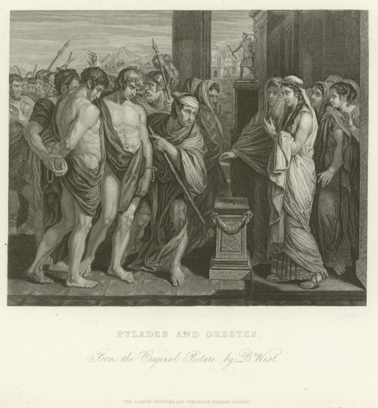 Pylades und Orestes von Benjamin West