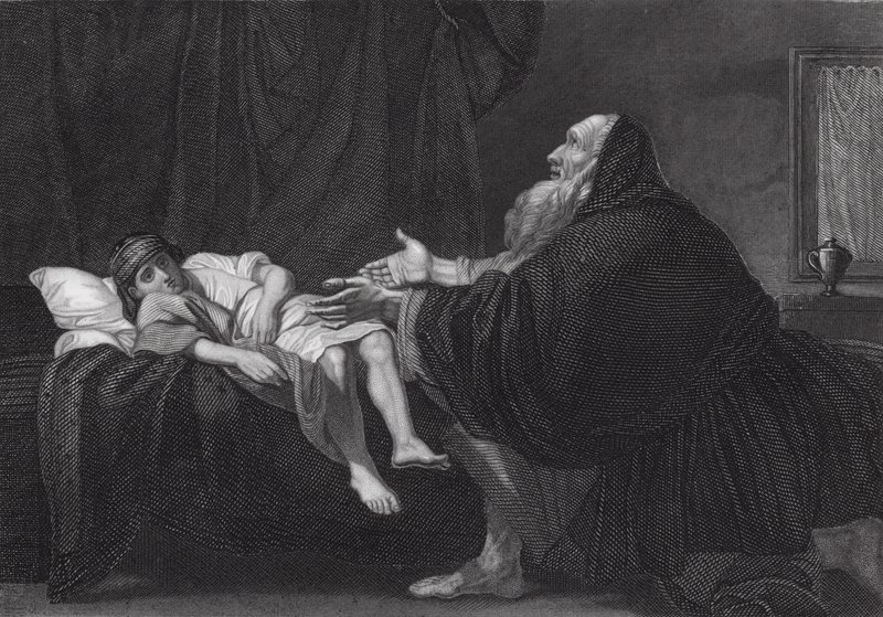 Elia erweckt den Sohn der Witwe von Benjamin (after) West