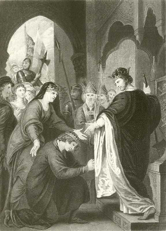 Prinz Johns Unterwerfung unter Richard I. von Benjamin West