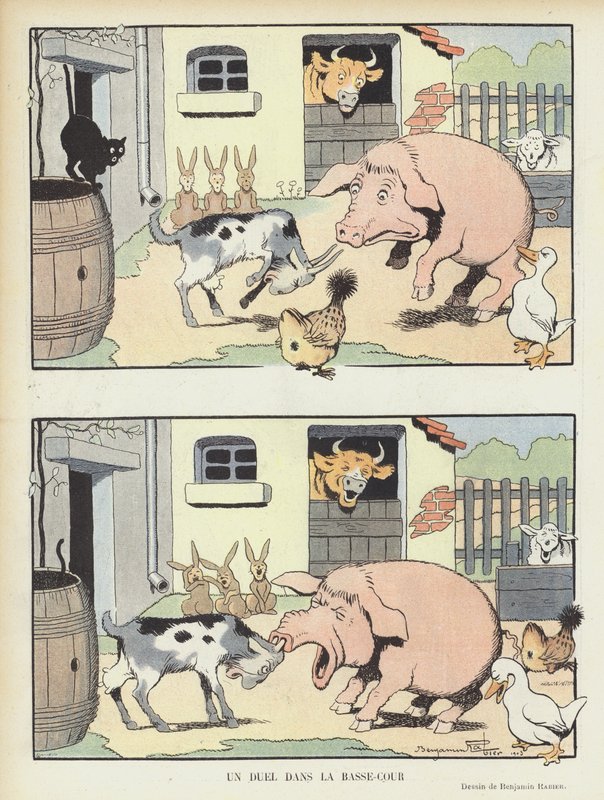 Illustration für Le Rire von Benjamin Rabier