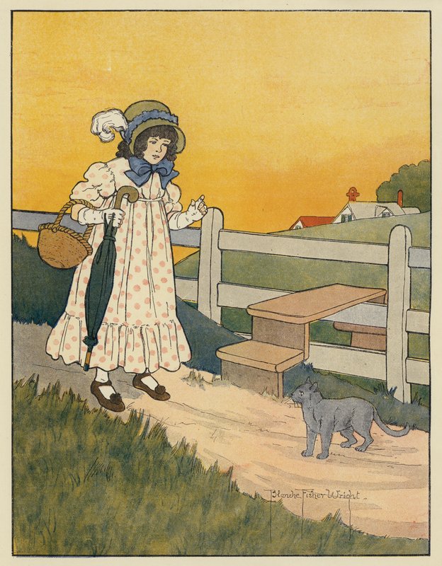 Kätzchen und Königin von Blanche Fisher Wright