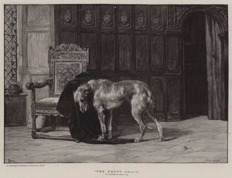 Der leere Stuhl von Briton Riviere