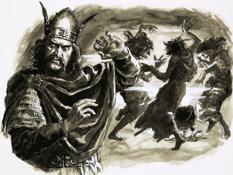 In Shakespeares Stück trifft Macbeth drei Hexen von C.L. Doughty