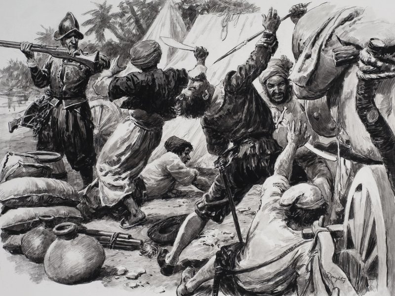 Spanier kämpfen gegen Araber von C.L. Doughty