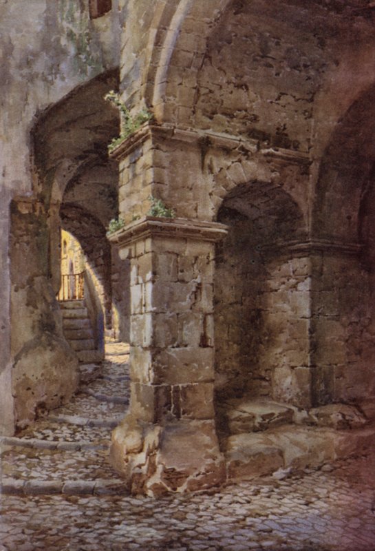 Mittelalterliche Festung, Terracina von C.T.G. Formili