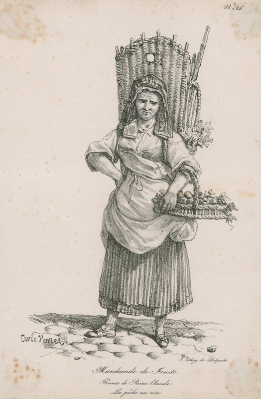 Obsthändlerin von Carle Vernet