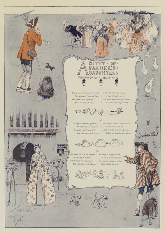 Ein Lied von Bauerntöchter von Cecil Charles Windsor Aldin