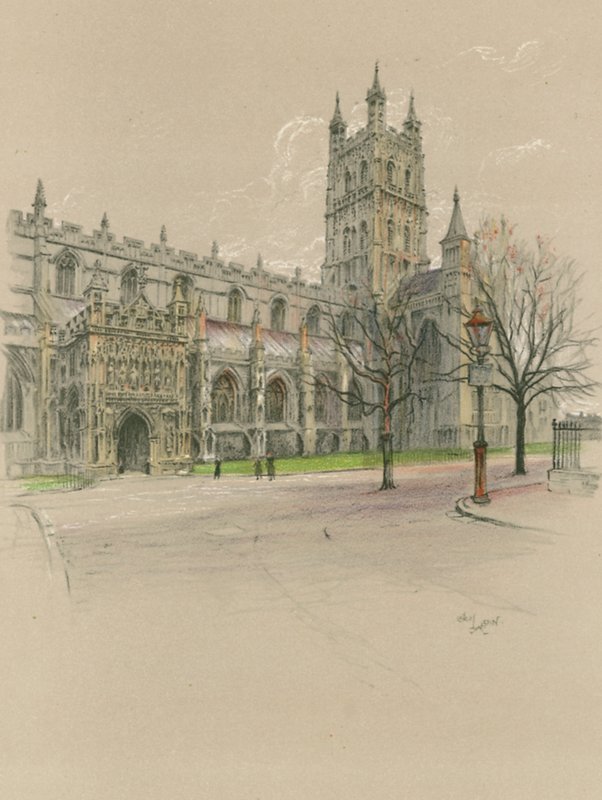 Kathedrale von Gloucester von Cecil Charles Windsor Aldin