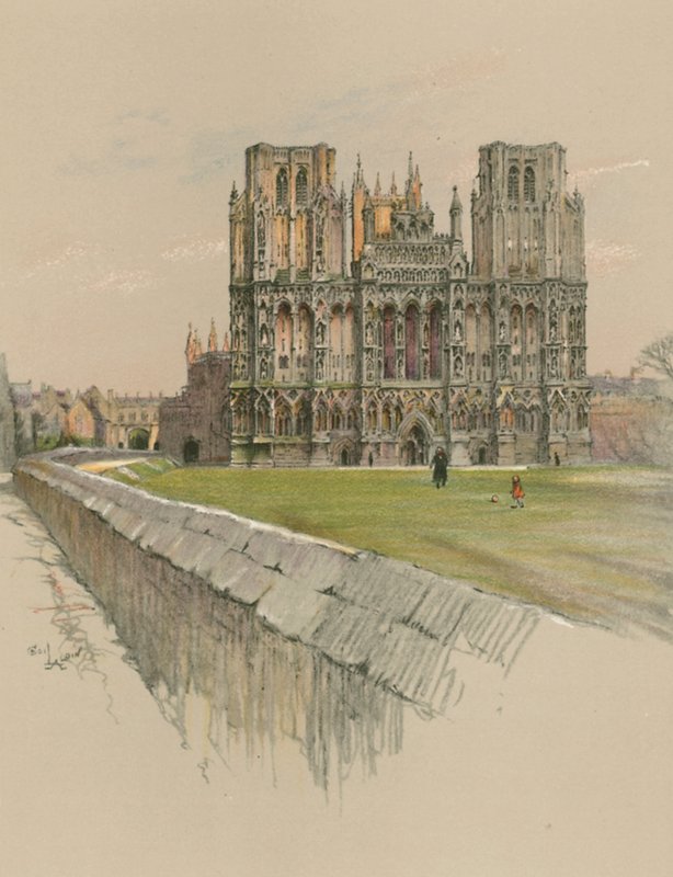 Kathedrale von Wells von Cecil Charles Windsor Aldin
