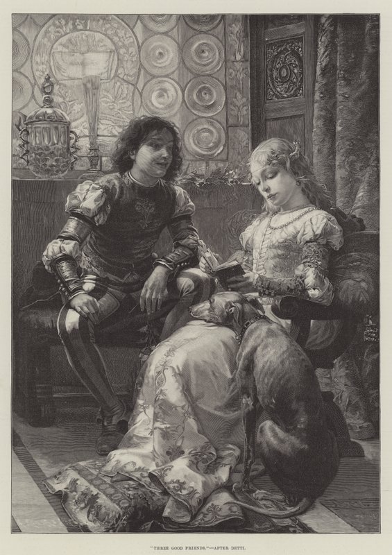 Drei gute Freunde von Cesare Auguste Detti