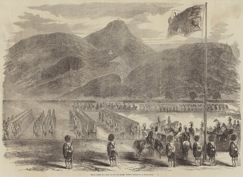 Freiwilligen-Überprüfung in Edinburgh von Charles Altamont Doyle
