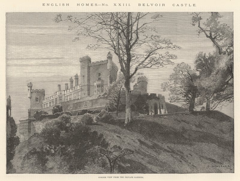 Belvoir Castle von Charles Auguste Loye