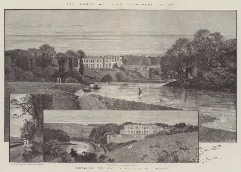 Convamore, der Sitz des Earl of Listowel von Charles Auguste Loye