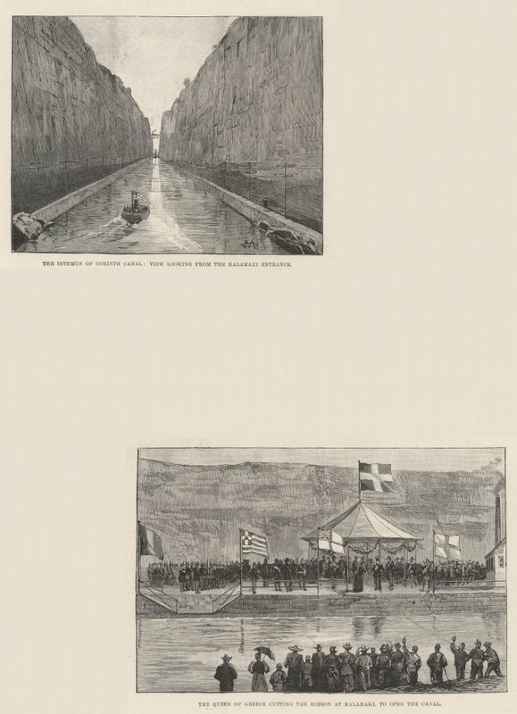 Kanal von Korinth von Charles Auguste Loye