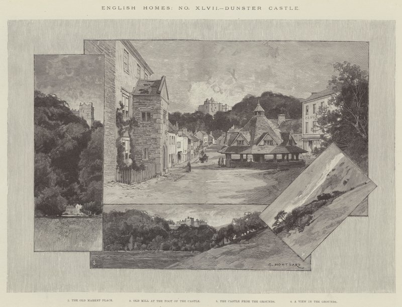 Dunster Castle von Charles Auguste Loye