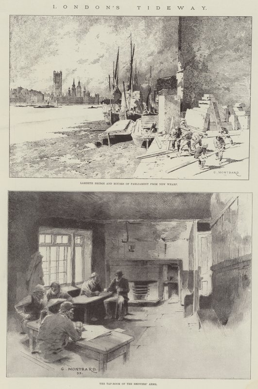 Londons Gezeitenweg von Charles Auguste Loye