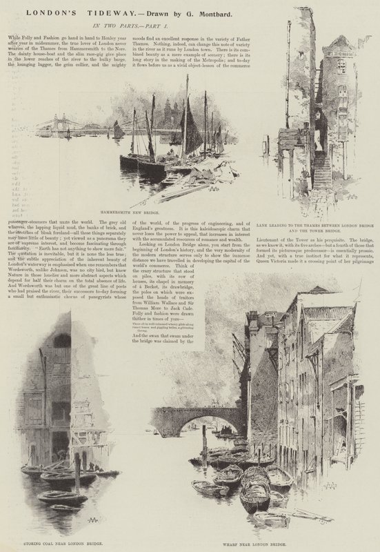 Londons Gezeitenweg von Charles Auguste Loye