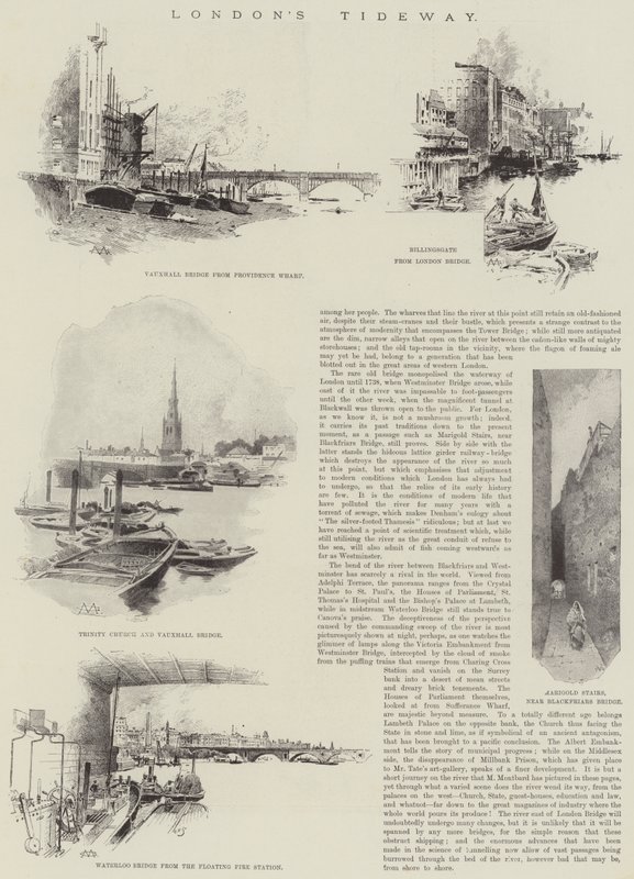 Londons Gezeitenweg von Charles Auguste Loye