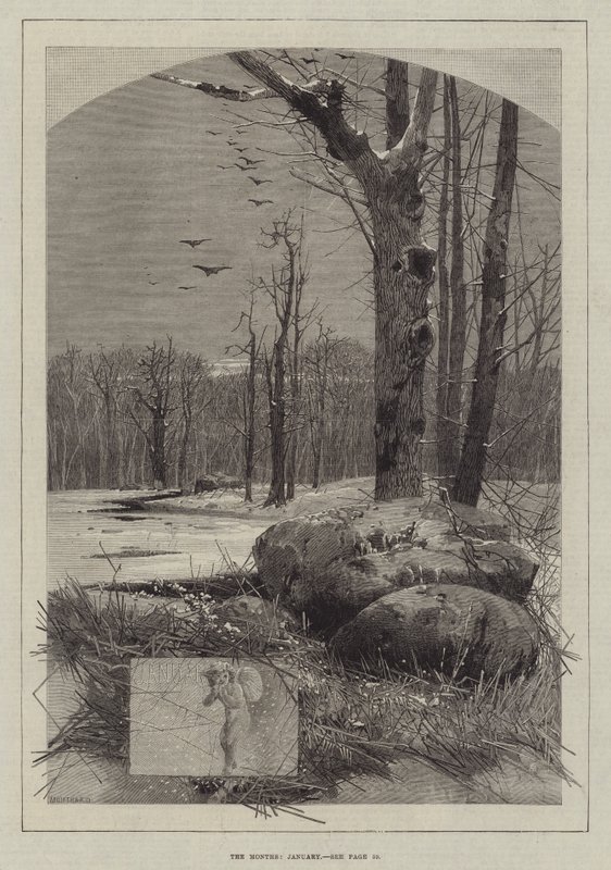 Die Monate, Januar von Charles Auguste Loye